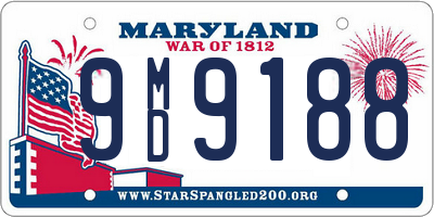 MD license plate 9MD9188