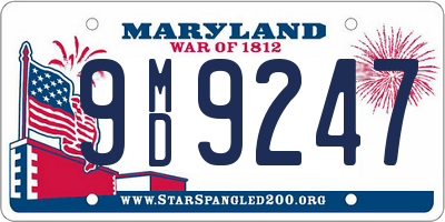MD license plate 9MD9247