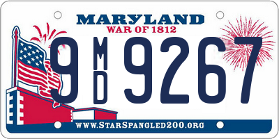 MD license plate 9MD9267