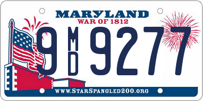 MD license plate 9MD9277