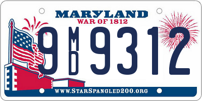 MD license plate 9MD9312