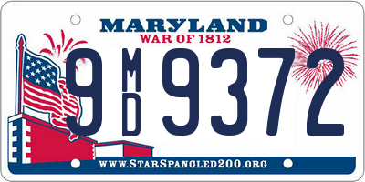 MD license plate 9MD9372