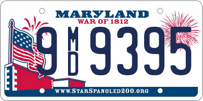 MD license plate 9MD9395