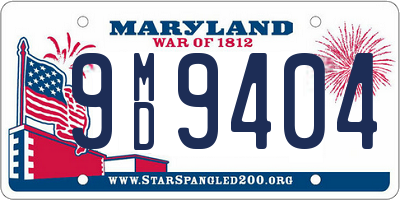 MD license plate 9MD9404