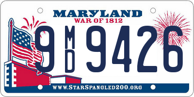 MD license plate 9MD9426