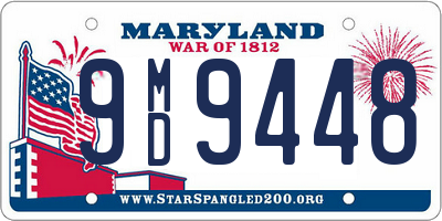 MD license plate 9MD9448