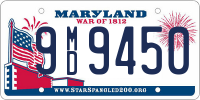 MD license plate 9MD9450