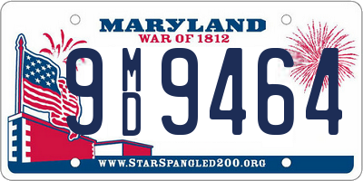 MD license plate 9MD9464