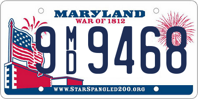 MD license plate 9MD9468