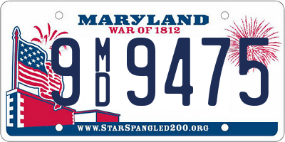 MD license plate 9MD9475