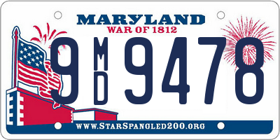 MD license plate 9MD9478