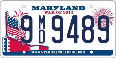 MD license plate 9MD9489