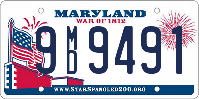 MD license plate 9MD9491