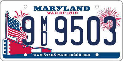 MD license plate 9MD9503