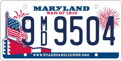 MD license plate 9MD9504