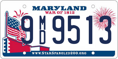 MD license plate 9MD9513