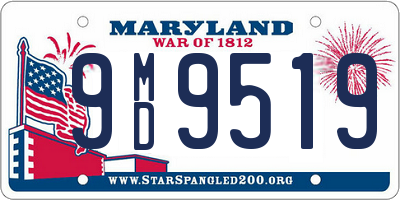 MD license plate 9MD9519