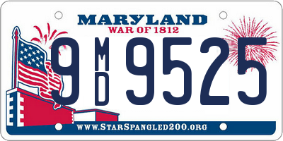 MD license plate 9MD9525