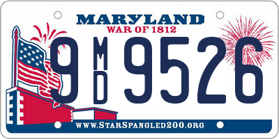 MD license plate 9MD9526