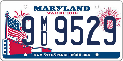 MD license plate 9MD9529