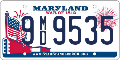 MD license plate 9MD9535