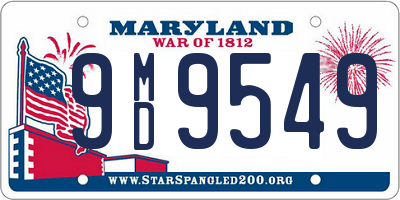 MD license plate 9MD9549