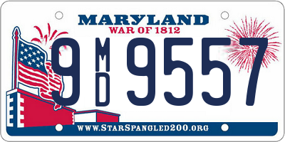 MD license plate 9MD9557