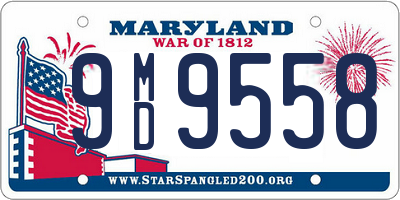 MD license plate 9MD9558