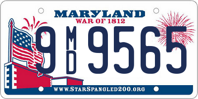 MD license plate 9MD9565