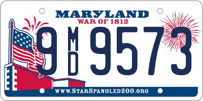 MD license plate 9MD9573