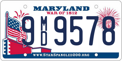 MD license plate 9MD9578