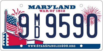 MD license plate 9MD9590