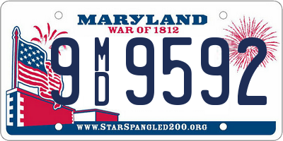 MD license plate 9MD9592