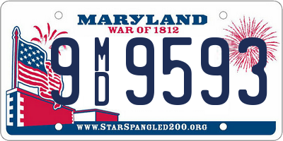 MD license plate 9MD9593