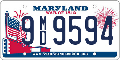 MD license plate 9MD9594