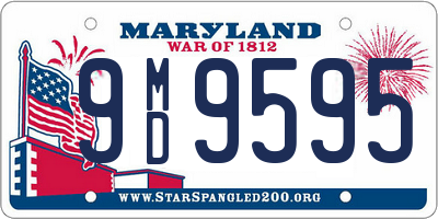 MD license plate 9MD9595