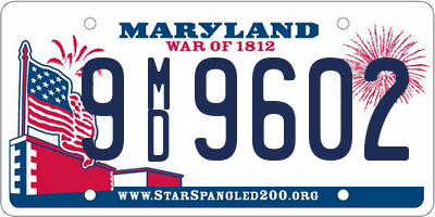 MD license plate 9MD9602