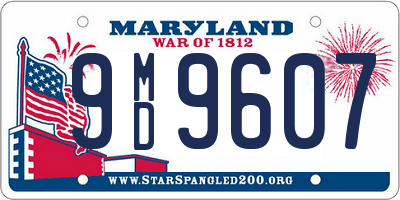 MD license plate 9MD9607