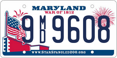 MD license plate 9MD9608