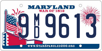 MD license plate 9MD9613