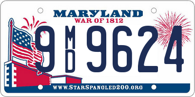 MD license plate 9MD9624