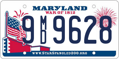 MD license plate 9MD9628