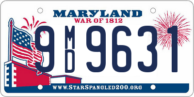 MD license plate 9MD9631