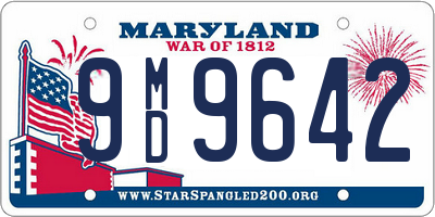 MD license plate 9MD9642