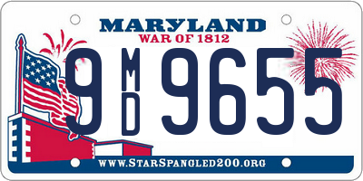 MD license plate 9MD9655