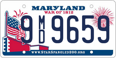 MD license plate 9MD9659