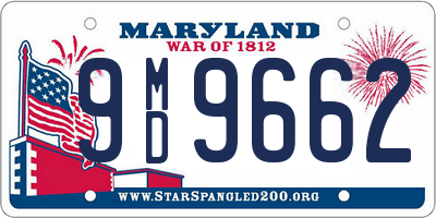 MD license plate 9MD9662