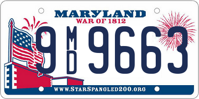 MD license plate 9MD9663