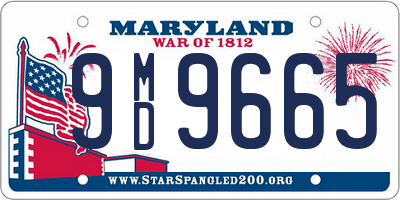 MD license plate 9MD9665