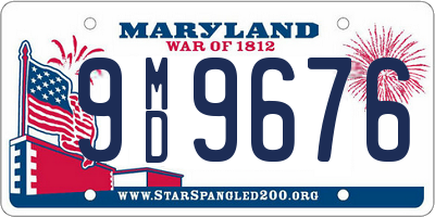 MD license plate 9MD9676